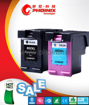 Remanufactured Ink cartridge for HP 802XL / CH563ZZ / CH564ZZ , for HP 1050/2000/2050