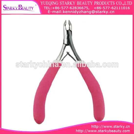 Stainless steel scraper with rubber handle cuticle pusher skin scraper