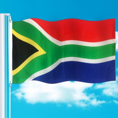 Custom logo polyester South Africa flags