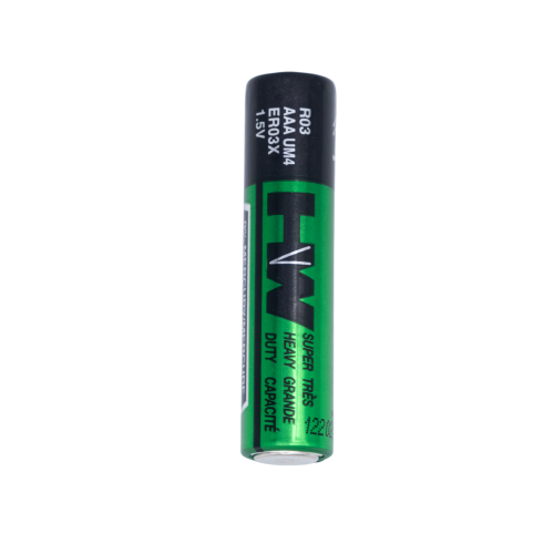 Revestimento de folha de bateria de zinco de carbono HW AAA R03