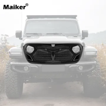 Maiker ABS Gloss Black Grille for Jeep Wrangler JL/Gladiator JT