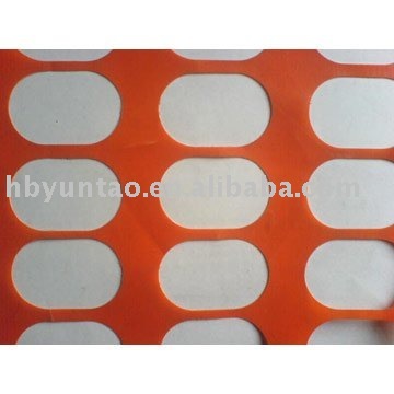 oval shape orange safety fence