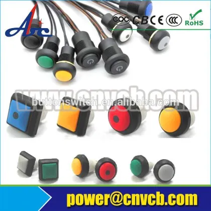 RED double break fast plastic push button switch electric pushbutton switch Momentary push button switch