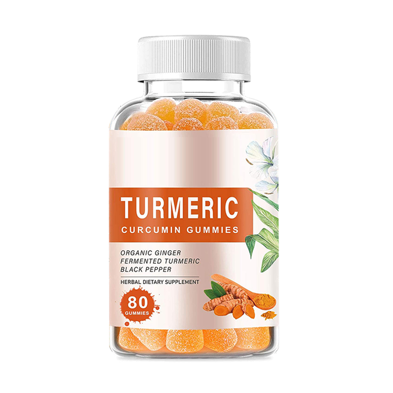 OEM/ODM Vegan Ginger Extract Bioperine Gummies Digestive Turmeric extract Gummies