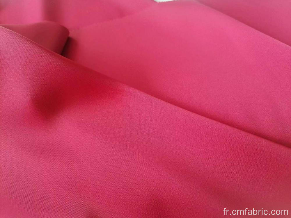 Polyester tissé spandex satiné terne faux acétate tissu