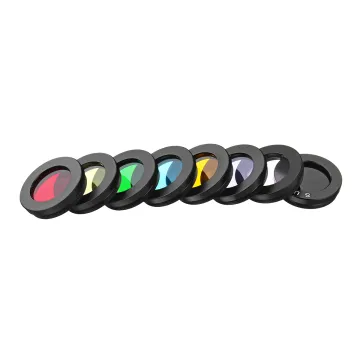 8Pcs/set 1.25 inch Filters Kit for Telescope Eyepiece - Nebula, Moon, Sun, Colorful Optical Lens