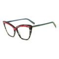 Colorblocking Lamination Acetate Glasses