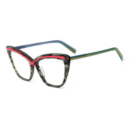 Colorblocking Lamination Acetate Glasses