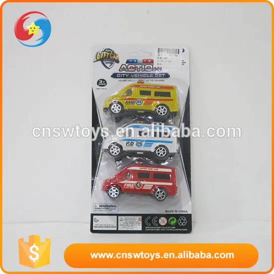 Hot sells city vehicles small promotion pull back car toys for child