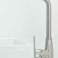 Long neck 3 way brass kitchen sink faucet