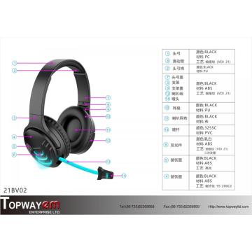 New arrival bluetooth stereo gaming headphone with mic