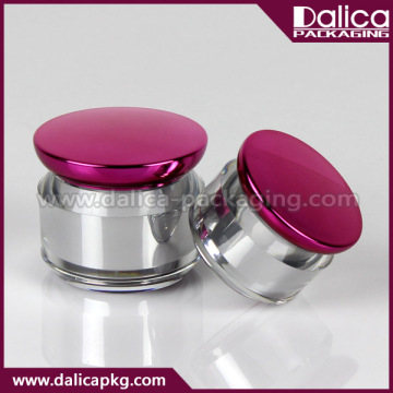 New arrival bottom price silver acrylic pot