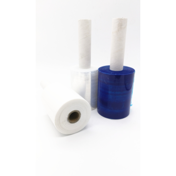 White handle stretch wrap film