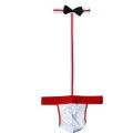 Men Waiter sexy cosplay set tanga string bowknot and T panties men sexy underwear hot cosplay lingerie male sex roleplay costume