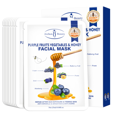 Purple Fruits & Vegetables Organic Face Mask for Brightening and Firming