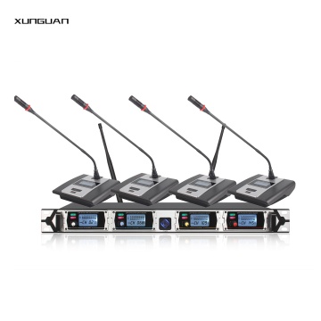 Sistema di microfono wireless MF4400 4CH UHF per Home KTV/Stage/Speech/Training