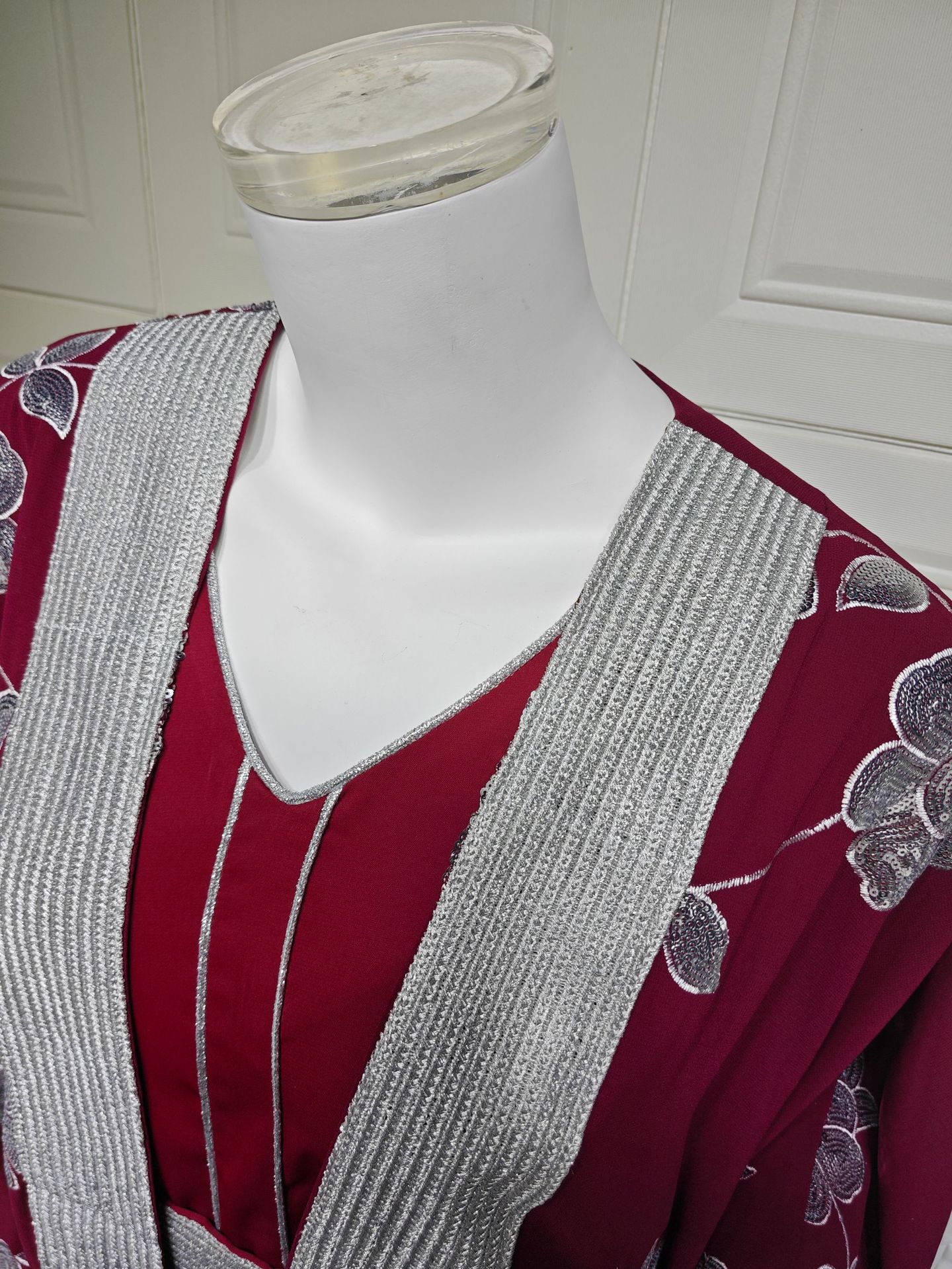 Abaya Jalabiya Dress 2 Pieces Set AB462 (9)