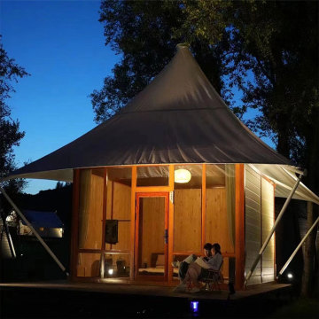 Waterproof One-Bedroom Trailer Tent with Oxford Fabric for Outdoor Camping