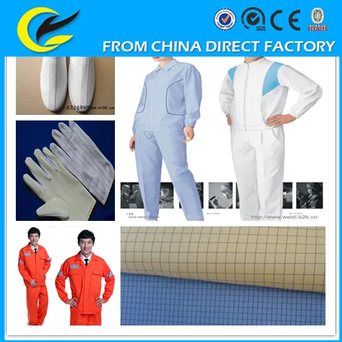 100 polyester ripstop conductive fabric for workwear