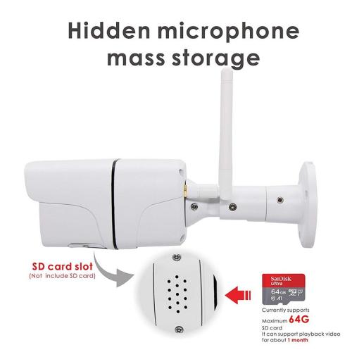 CCTV 1.0MP Wireless Wifi Bullet Security IP Camera