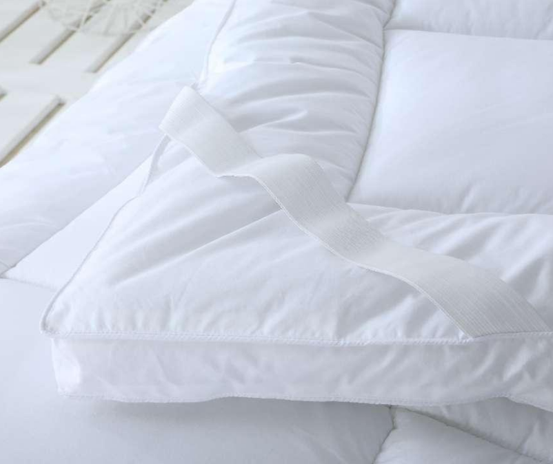 Hotel White Feather Silk Mattress Topper