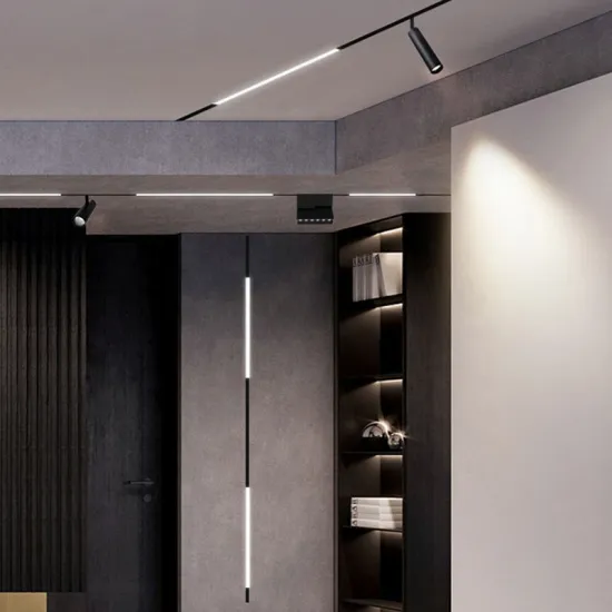 48V Aluminium Profiles Magnet Linear Track LED Lighting System for Stretch Ceilings