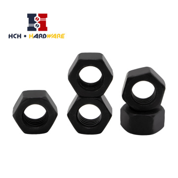 Nut hex carbon hoàn thành màu đen