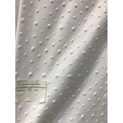 Dots Polyester 3D Embossed Micofiber Fabric