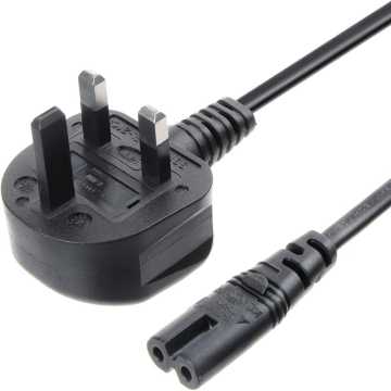 Factory Price 1.5m BS 1363 Plug IEC Figure 8 AC Cord for Printer