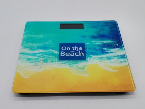 sea side design tempered glass personal weighing scales
