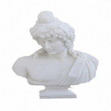 Nice Thinking Female Stone Marble Bust, Customized Designs are Accepted