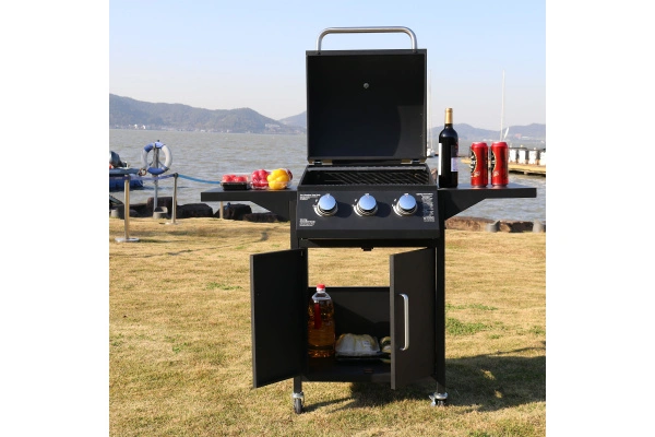 Large gas BBQ grill manufacturing process overview
