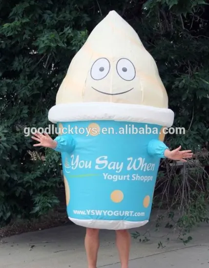 Inflatable Mobile yogurt air costume