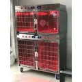 Large Stainless Steel Veterinary Animal Cages with Infrared Lamp