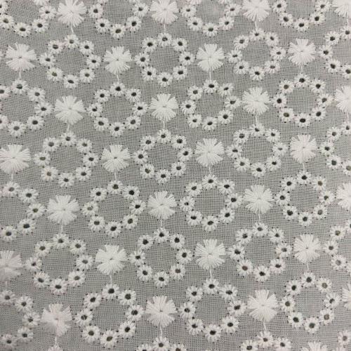 Two Tone Simple Circle Embroidery Fabric