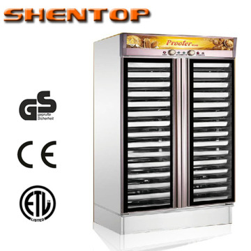 Shentop commercial hot air circulation electric dough proofer STPV-D30E doeble door 30 trays baking bread proofer