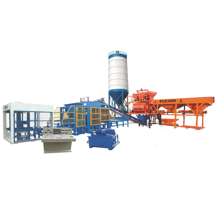 Automatic model QTJ4-25D Concrete brick making machine