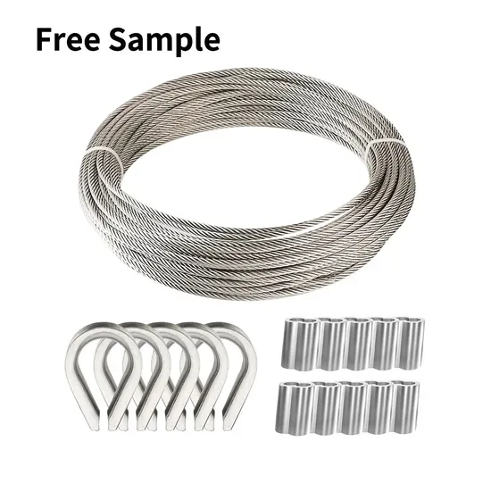 Stainless Steel Wire Rope 7x19 - 24mm Diameter