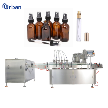 High Speed Automatic Liquid Spray Filling Machine with 6 Nozzles (30ml, 60ml, 120ml)