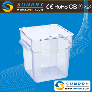 2015 hot sale 4QT disposable plastic food container made of PC