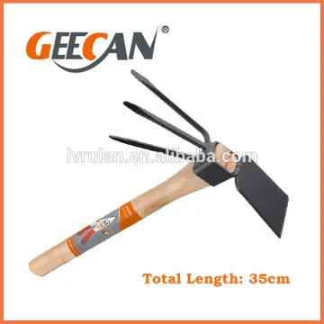 High carbon steel hand tool mini rake and hoe