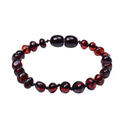 Natural baltic amber teething bracelet for baby