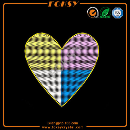 Multicolored Heart wholesale heat press transfers