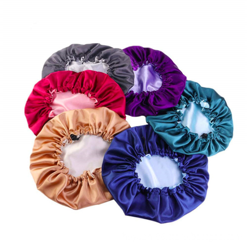 Luxury Reversible Double Layer Satin Silk African Women's Hair Wraps with Logo