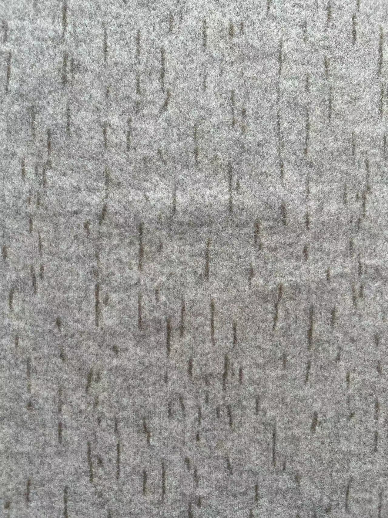 Knitted brushed wool fabrics with solid colours