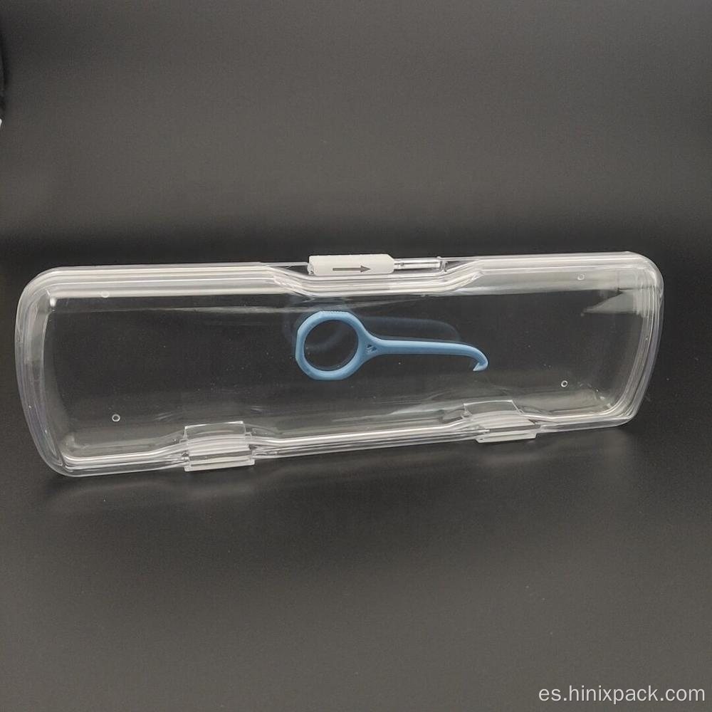 245x76x32mm membrana de caja de almacenamiento de embalaje transparente de plástico