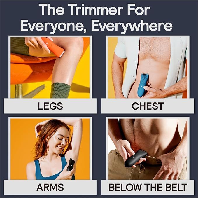 Pubic Hair Trimmer Balls, Body Shaver for Men Groin Safe, Electric Ball Shavers, Bikini Razors Women, Waterproof & Rechargeable