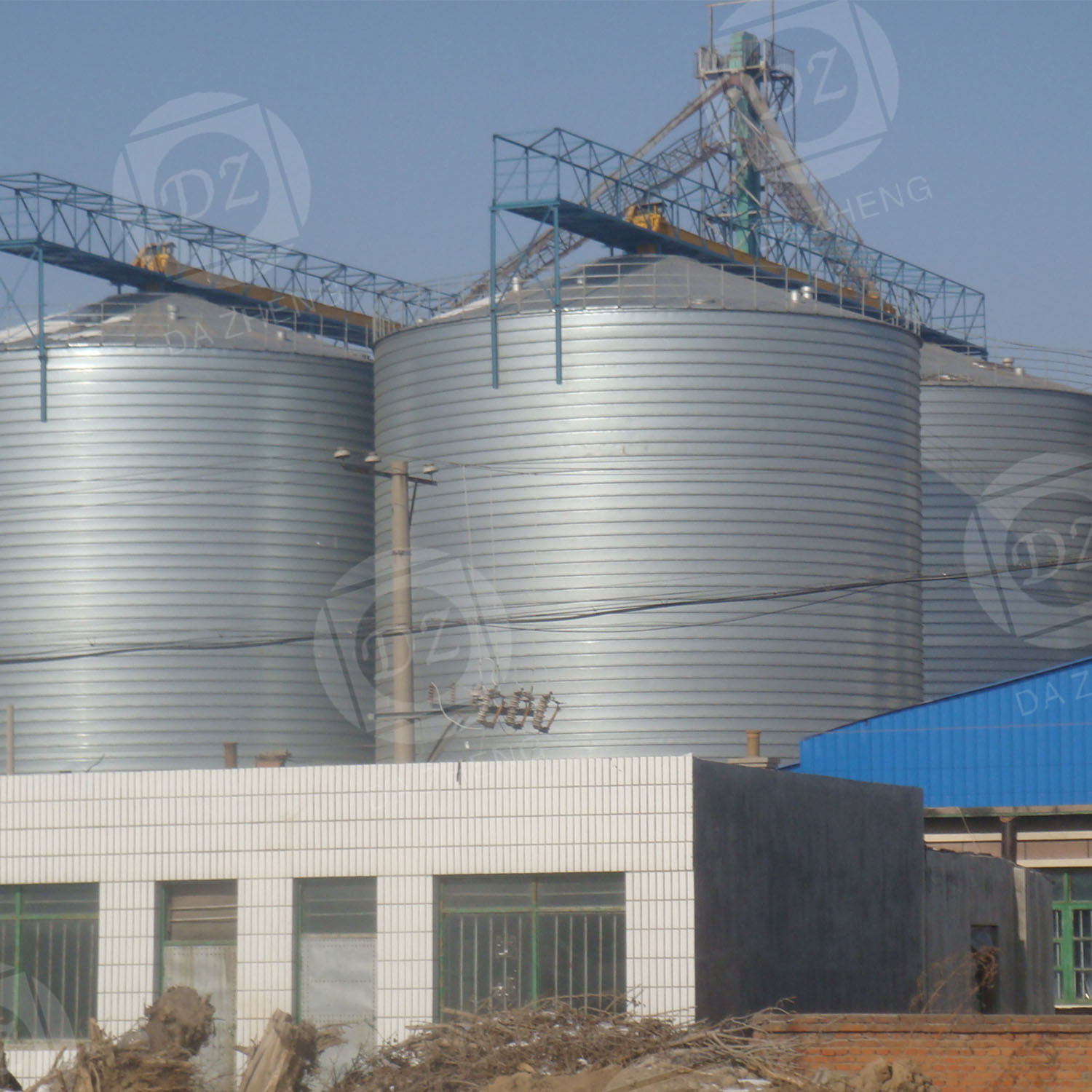 Galvanized steel silo for feed producers