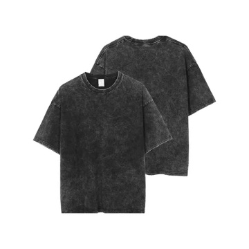 Sustainable Summer Polyester Cotton Drop Shoulder T-Shirt for Men