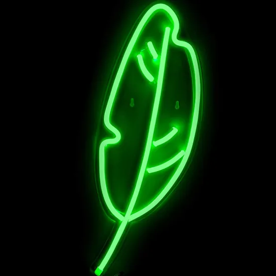 LEAF NEON SIGN DECORATION